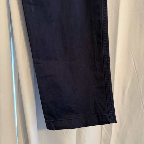 GAP Girlfriend High Rise Chino Pants Navy Stretch Cotton Women’s 16 - Picture 6 of 9